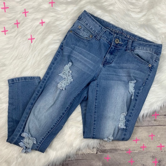 American Blue distressed jeans size 5 - Picture 1 of 10
